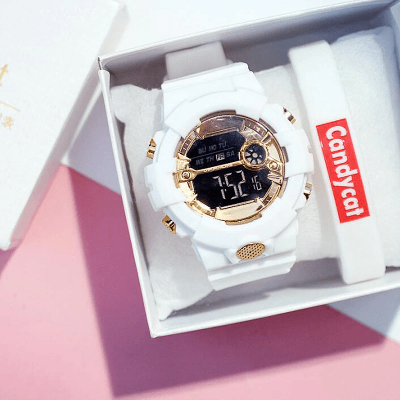 Electroic Shock Digital Watch Unisex Sports Waterproof Watch With LED Colorful Mode Wristwatch For Men and woman