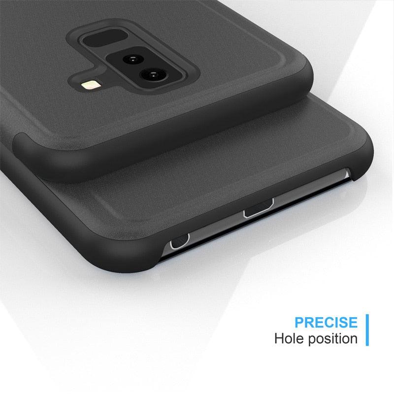 Smart Flip Phone Case For iPhone X XR XS 5 5S SE 7 8 6 6S Plus 11 12 13 Mini Pro Max 2020 Mirror Window Standing Holder Cover Mirror Screen Smart Plating Case 360 Full Body Ultra Thin Intelligent Protective Case