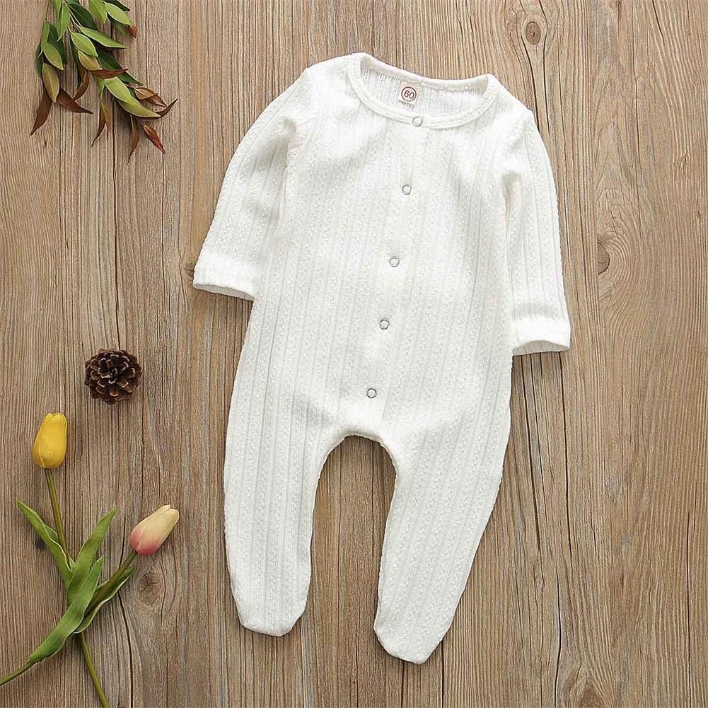 Newborn Baby Boy Girl Long Sleeve Cotton Romper Jumpsuit Playsuit One Pieces Baby Clothes 0-9M In Famous Holidays Pajamas Style