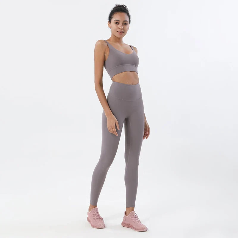 Sportswear Yoga Sets Leggings, & Crop Tops