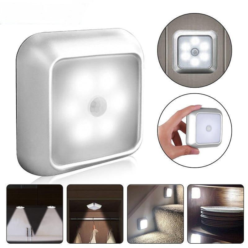STEVVEX Wireless LED Pair Lamps with Motion sensor night lights lamp bedroom water closet Cabinet Corridor Stairwell Entrance battery lights