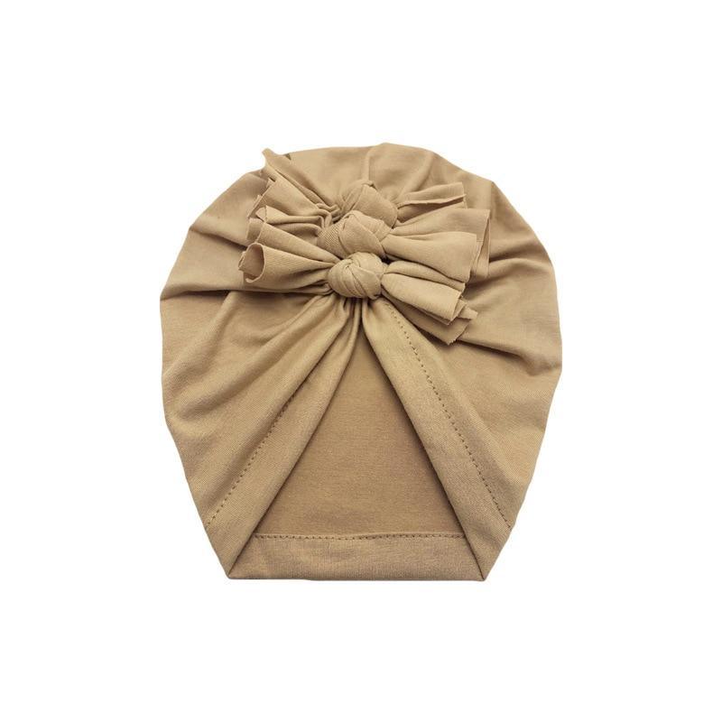 Luxury Modern Baby Headband Hat Bowknot Print Cotton Stretchy Turban Headband Infant Head Wrap Beanie Hat For Babies and Kids
