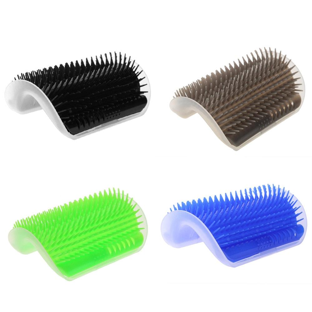 Massager for Cats Pet Products Pets Goods Brush Remove Hair Comb Grooming Table Dogs Care Accessories Things Strip Soft Cat Massage Brushes Wall Mounted Scraper for Kitten