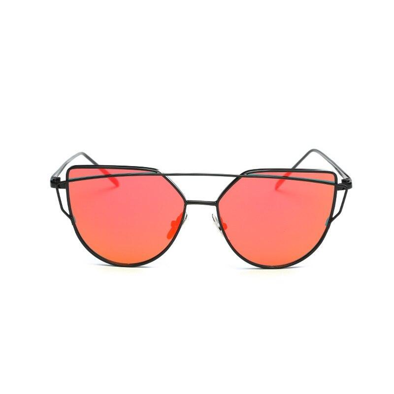 Luxury Vintage Modern Cat Eye Metal High Quality Frame With Miror Sunglasses For Women and Lady sunglasses With UV400 Protection