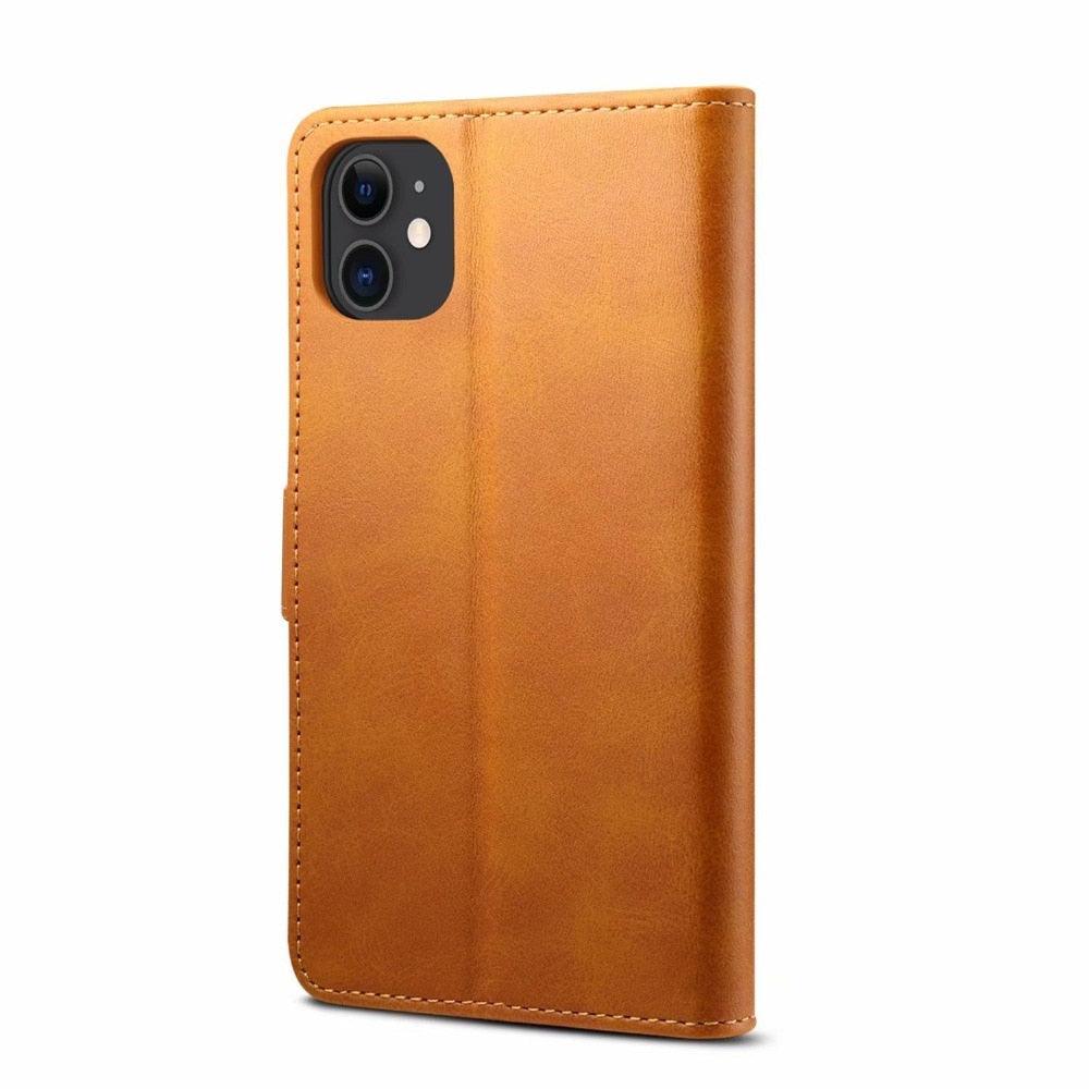 Luxury Red Leather Magnetic Flip Case For Iphone 14 12 13 11 11 Pro Max Xr Xs Max X Wallet Cover For iphone Leather Wallet Case Card Slots Kickstand Magnetic Buckle Flip Phone Cover