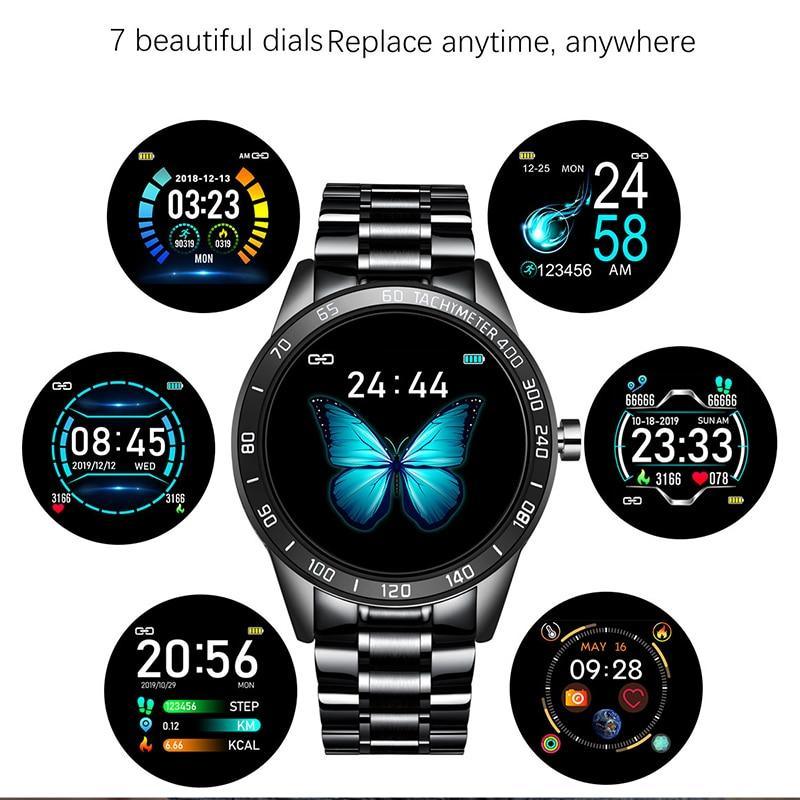 Smart Watch For Men With LED Screen and Heart Rate Monitor Blood Pressure Fitness tracker Sport waterproof Smartwatch