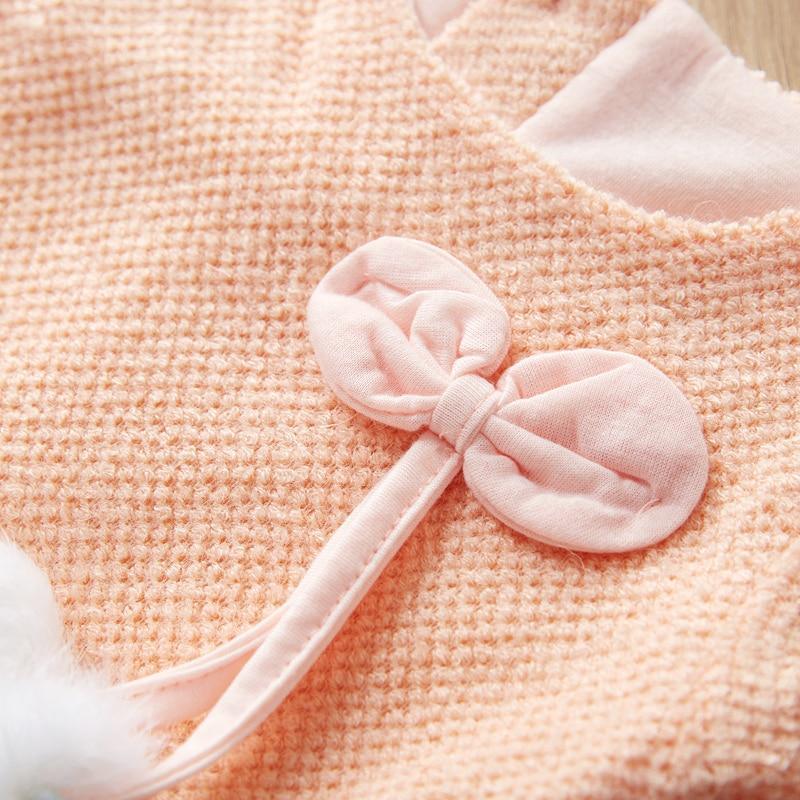 Toddler Cute Dress With Fluffy Ball Unique Design Perfect Gift For Baby Girls