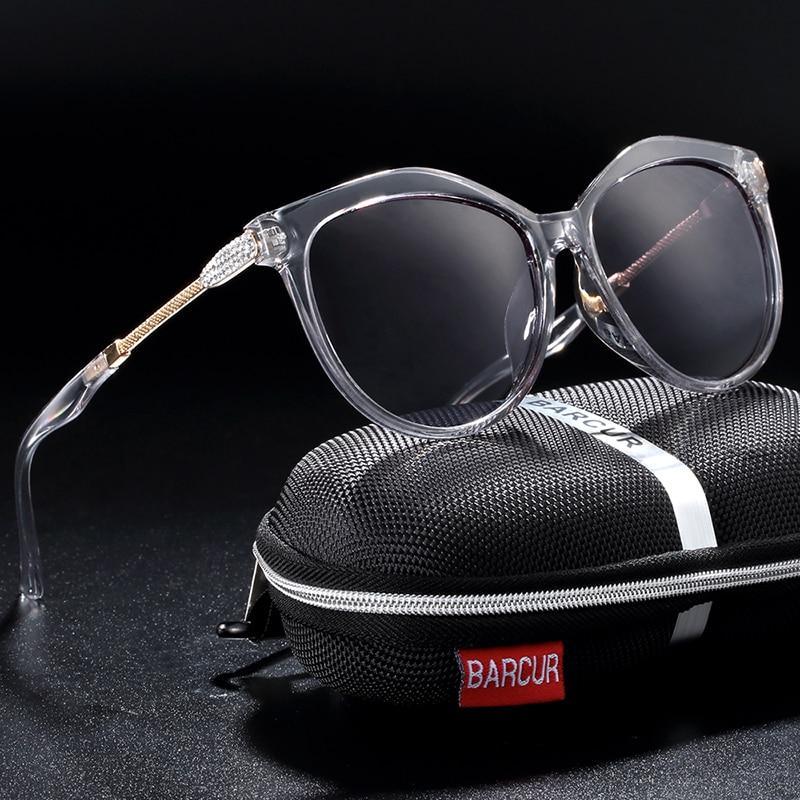 Stevvex Polarized Cat Eye Sunglasses Women Gradient Round Sun glasses for Women oculos lunette de soleil femme