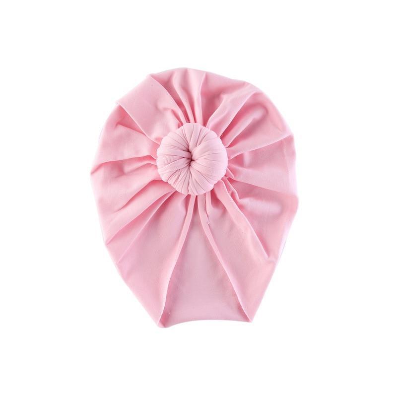 Infant Baby Headbands Solid Cotton Knot Turban Headband For Girls Beanie Hat Headwear For Girls