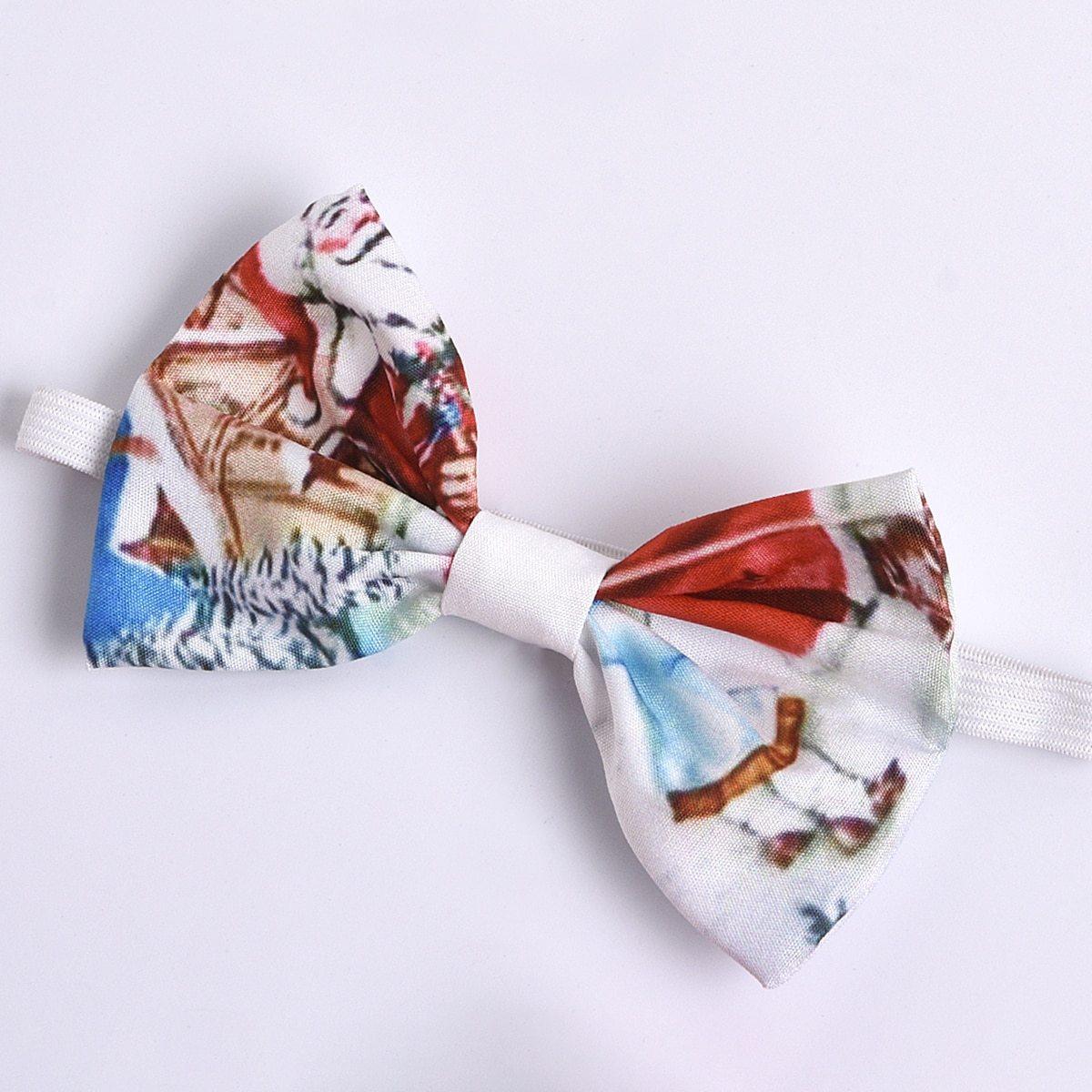 2pcs 0-24M Christmas Newborn Baby Girls Romper Dress+ Headband Santa Print Jumpsuits Outfit Unique Design