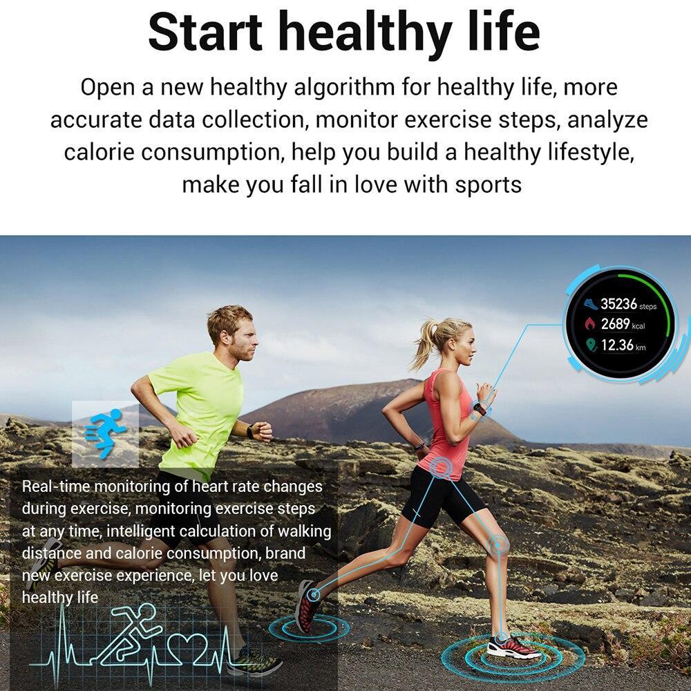 New Proffesional Smart Watch With IP68 Waterproof Protection Sport Men Women Bluetooth Smartwatch Fitness Tracker Heart Rate Monitor For Android IOS