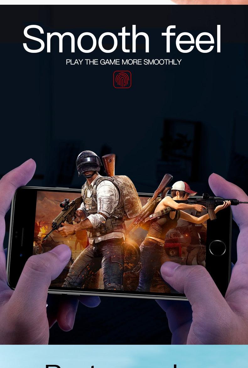 Curved Edge Tempered Glass For iPhone 12 11 Pro Xr X Xs Max Screen Protector For iPhone 6 6s 7 8 Plus SE 2020 Protective Film Real Premium Tempered Glass Film Screen Protector for Iphone