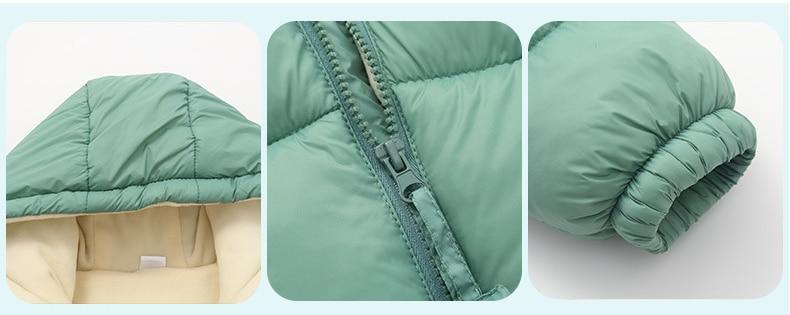 Infant Baby Hooded Warm Jackets For Baby Girls and Baby Boys For WInter In Modern New Luxury Shiny Design