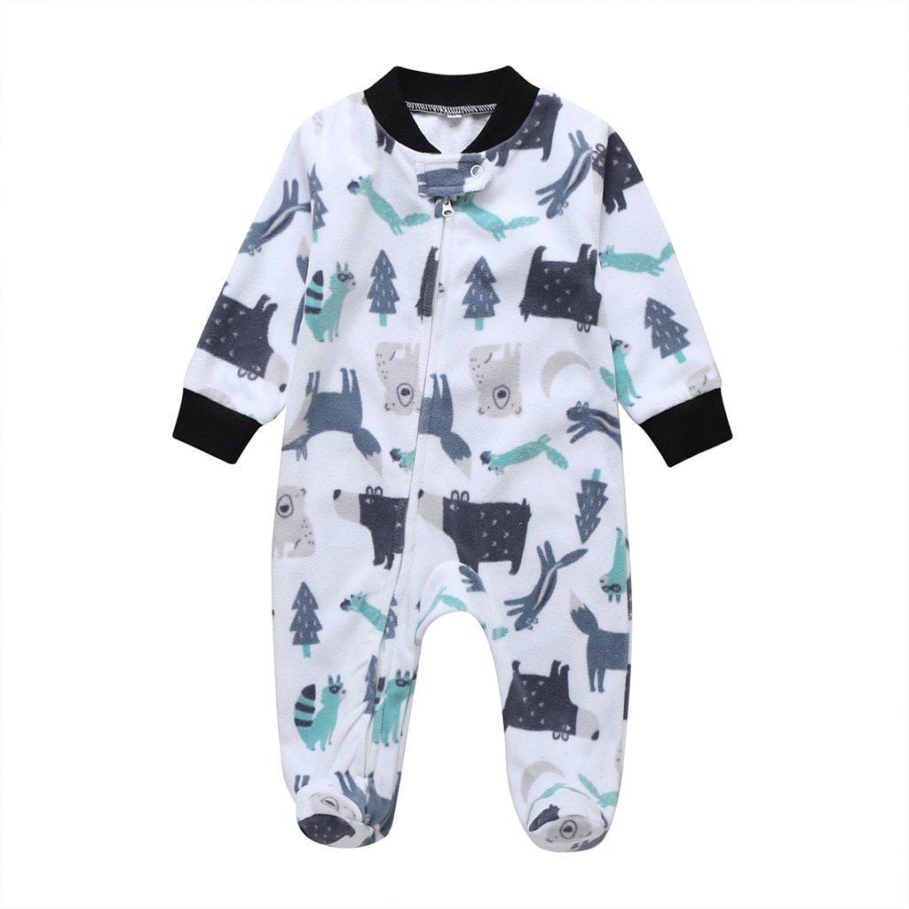Modern Cartoon Unicorn Baby Girl Jumpsuit Footies Romper For Newborn Boy and Girls In Trend Design