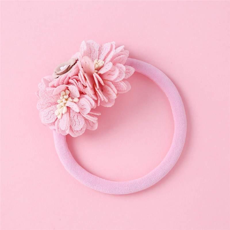 ILuxury Handmade Infant Child Hair Band Three-dimensional Alloy Rhinestone Crown Headdress Elastic Headband Turban For Baby Girls