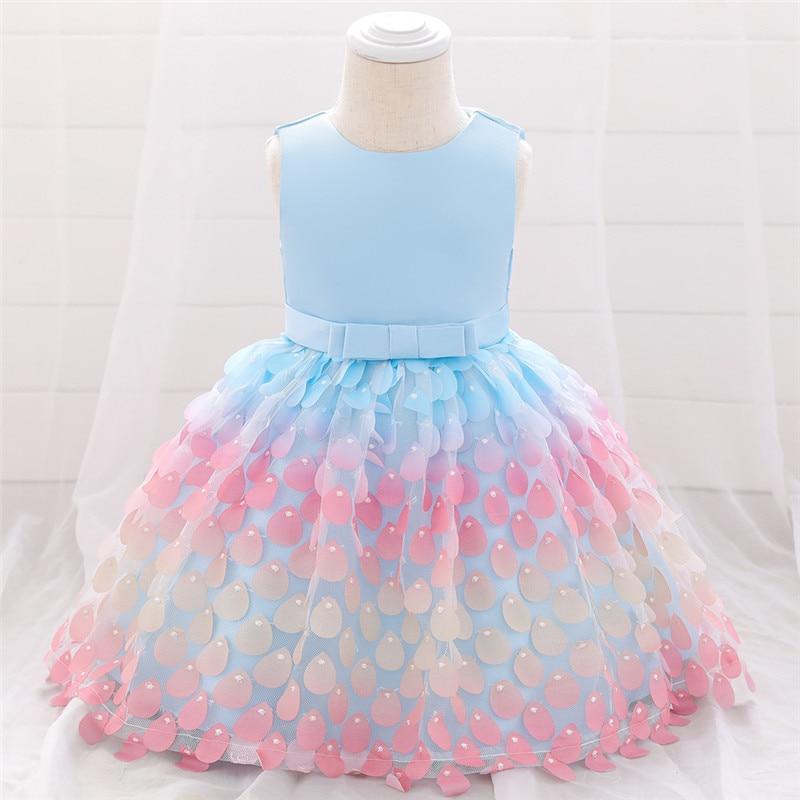 Luxury Elegant Handamde Girls Baby Dresses Lace Tulle Baptism Dresses for Party and Wedding Baby Clothing Dress