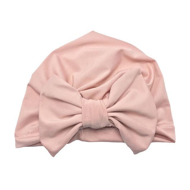 Luxury Modern Baby Headband Hat Bowknot Print Cotton Stretchy Turban Headband Infant Head Wrap Beanie Hat For Babies and Kids