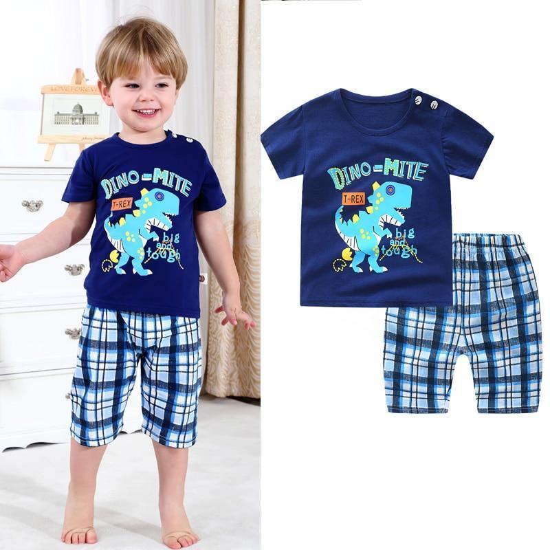 Modern Baby Short Sleeve Clothing Set For Boys And Girls Cotton Underwear SuitSummer Pajamas for Kids