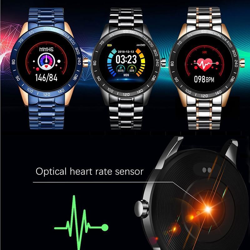 Smart Watch For Men With LED Screen and Heart Rate Monitor Blood Pressure Fitness tracker Sport waterproof Smartwatch