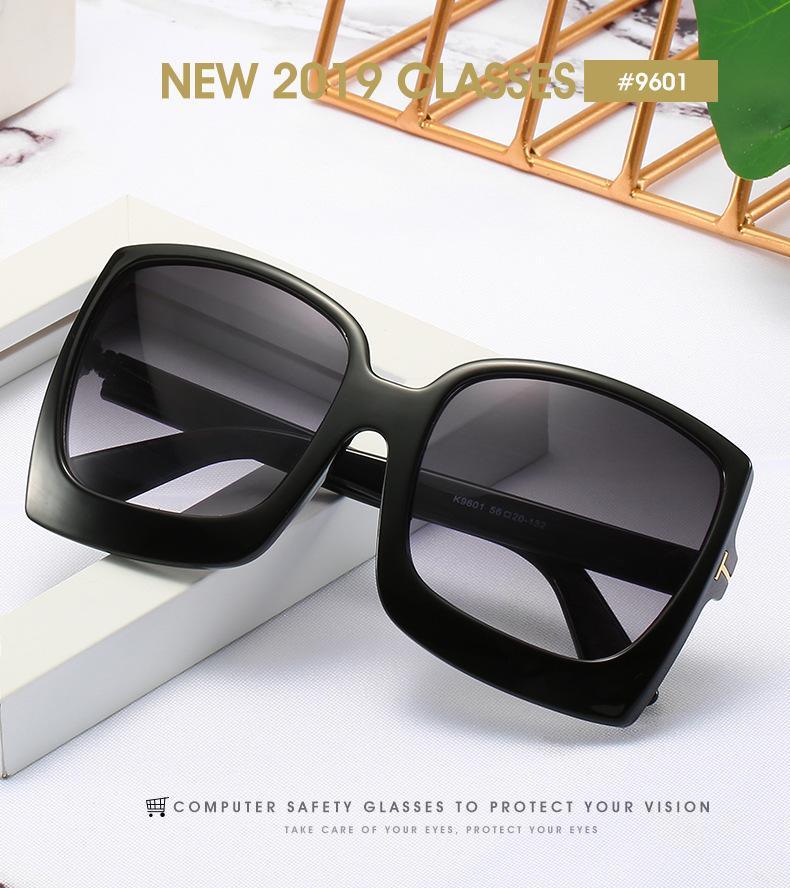 Fashion Oversized Women Square Big Frame Graduent Woman and Lady Sunglasses Brand Designer with UV400 Protection gafas de sol mujer
