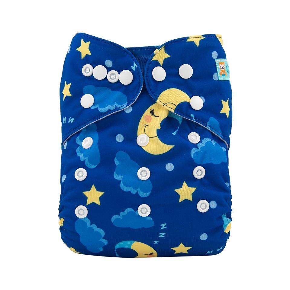 Baby One Size Fits All Reusable Baby Cloth Diaper with Microfiber Insert Diaper For Baby Boys and Baby Girls In Modern New Printed Design