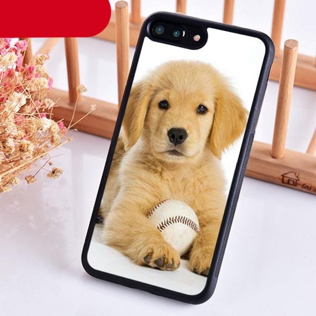 Golden Retriever Dog Cute Puppy Phone Case For Iphone 14 5 6 7 8 Plus X Xr Xs 11 12 13 Pro Max Ultra Full Protective Liquid Silicone Case Back Cover For Iphone