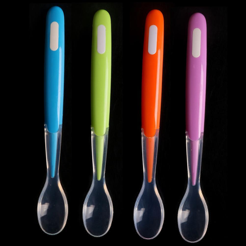Baby Silicone Spoon Newborn Water Feeding Training Spoon Baby Feeding Soft Soup Feeding Dishes Tableware Perfect For Childs