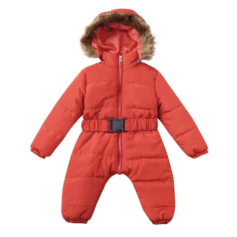Winter Clothes For Infant Baby Hooded Warm Thick Snowsuit Jumpsuit Romper for Boys and Girls Style