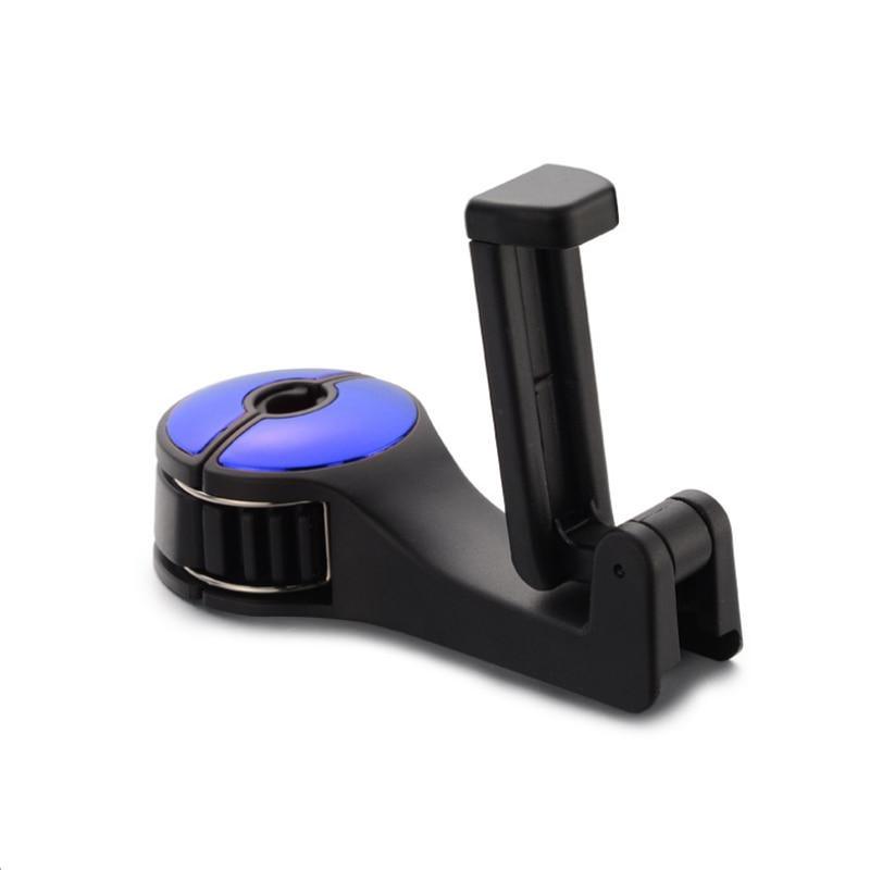 NEW Adjustable Car Headrest Hooks Mobile Stand Car Phone Holder Fastener Seat Back Hanger Clips For Bag Handbag Houseware For Phones