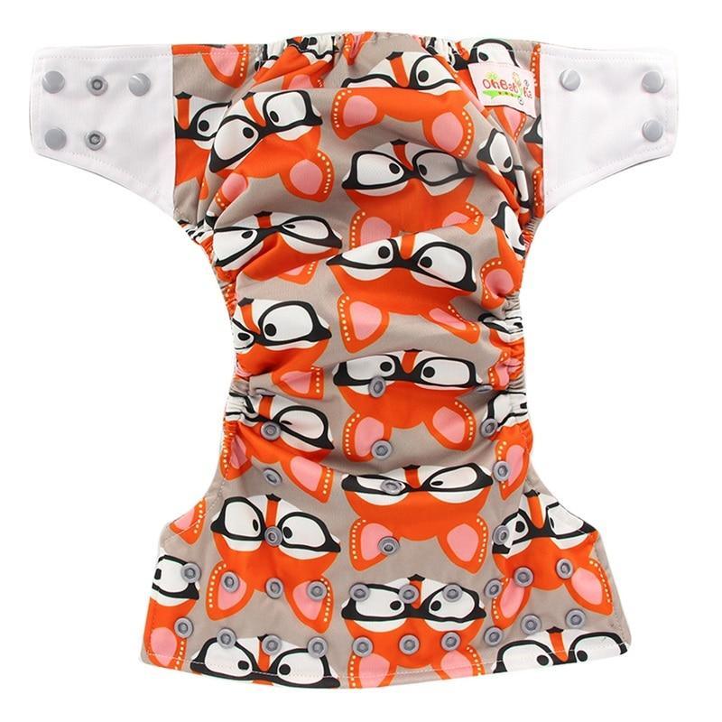 All-In-One Cloth Diaper for Baby Bamboo Charcoal Eco-friendly Baby Cloth Diaper