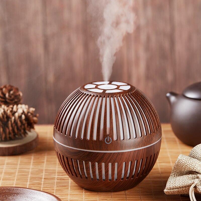 Mini USB Aroma Essential Oil Diffuser Ultrasonic Air Humidifier Mist Maker Aroma 7 Color LED Light Home Office