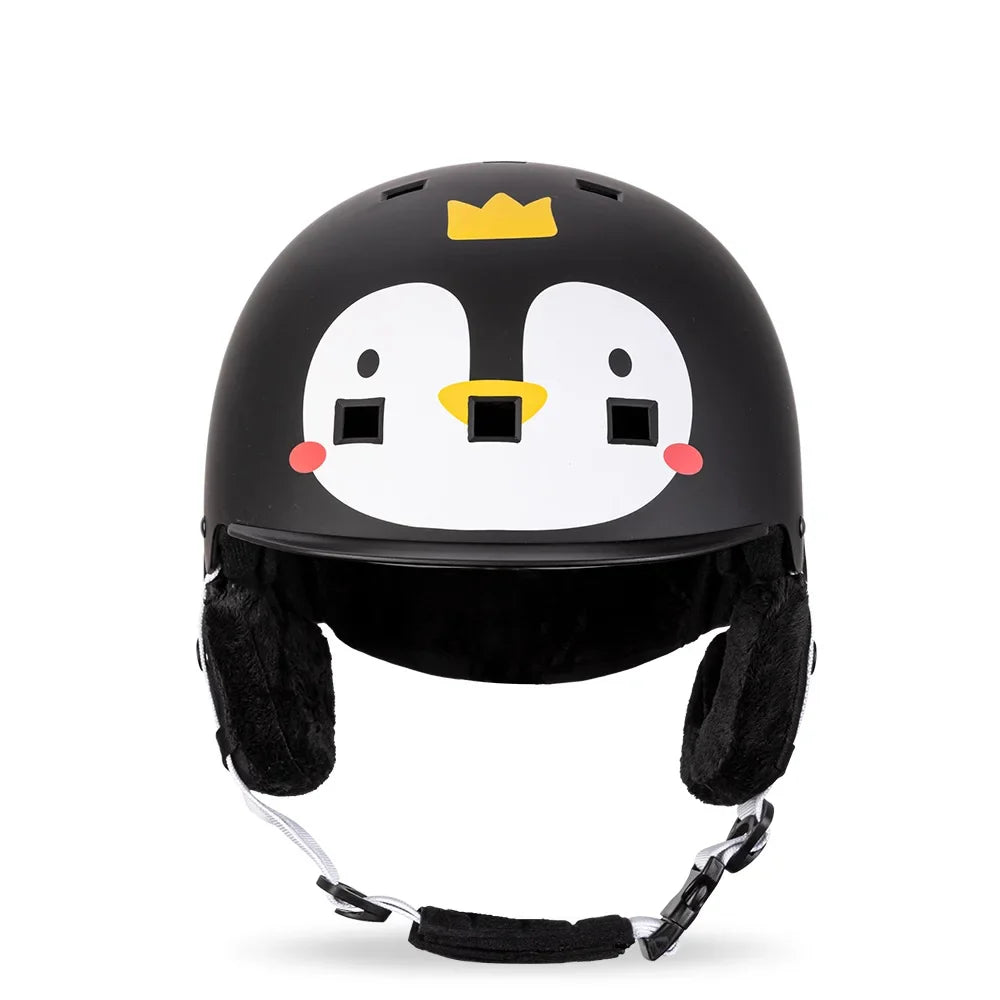 Kids Ski Helmet Cartoons Integrally Molded Safety