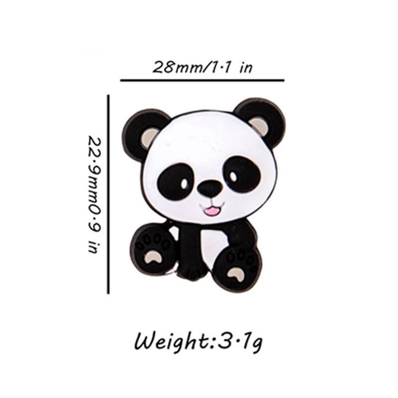 5PCS/SET Silicone Animal Beads BPA Free Baby Teething Beads Toy For Pacifier Clips New Born Silicone Rodent Tiny Rod Baby Teether For Baby Kids