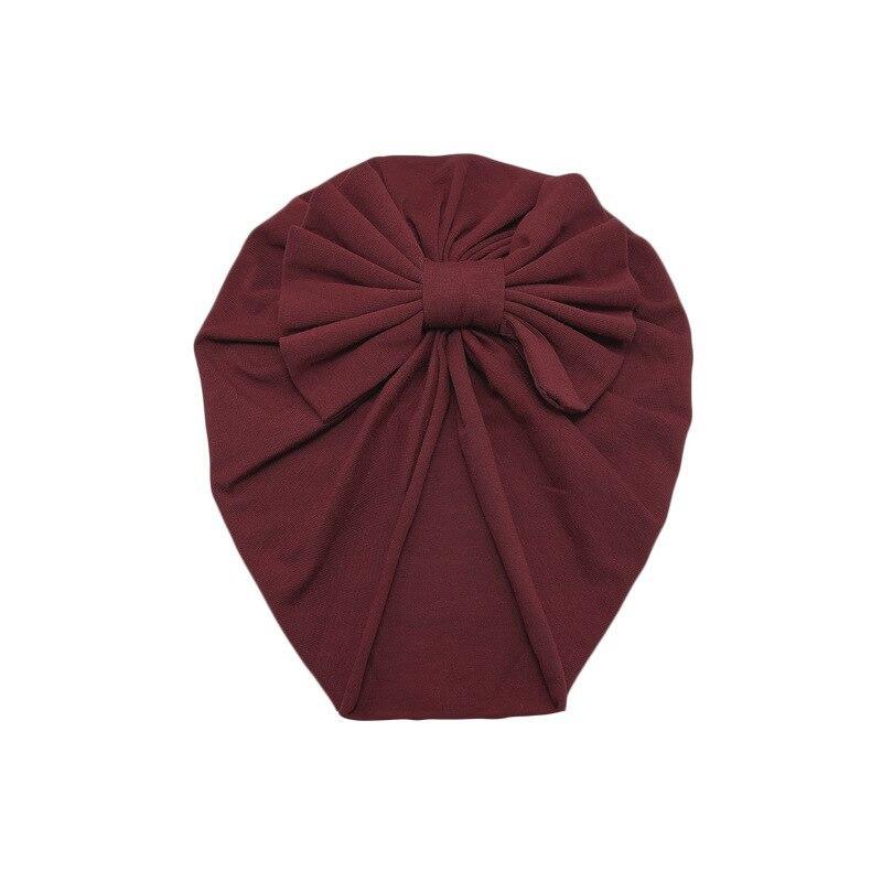 Luxury Modern Baby Headband Hat Bowknot Print Cotton Stretchy Turban Headband Infant Head Wrap Beanie Hat For Babies and Kids