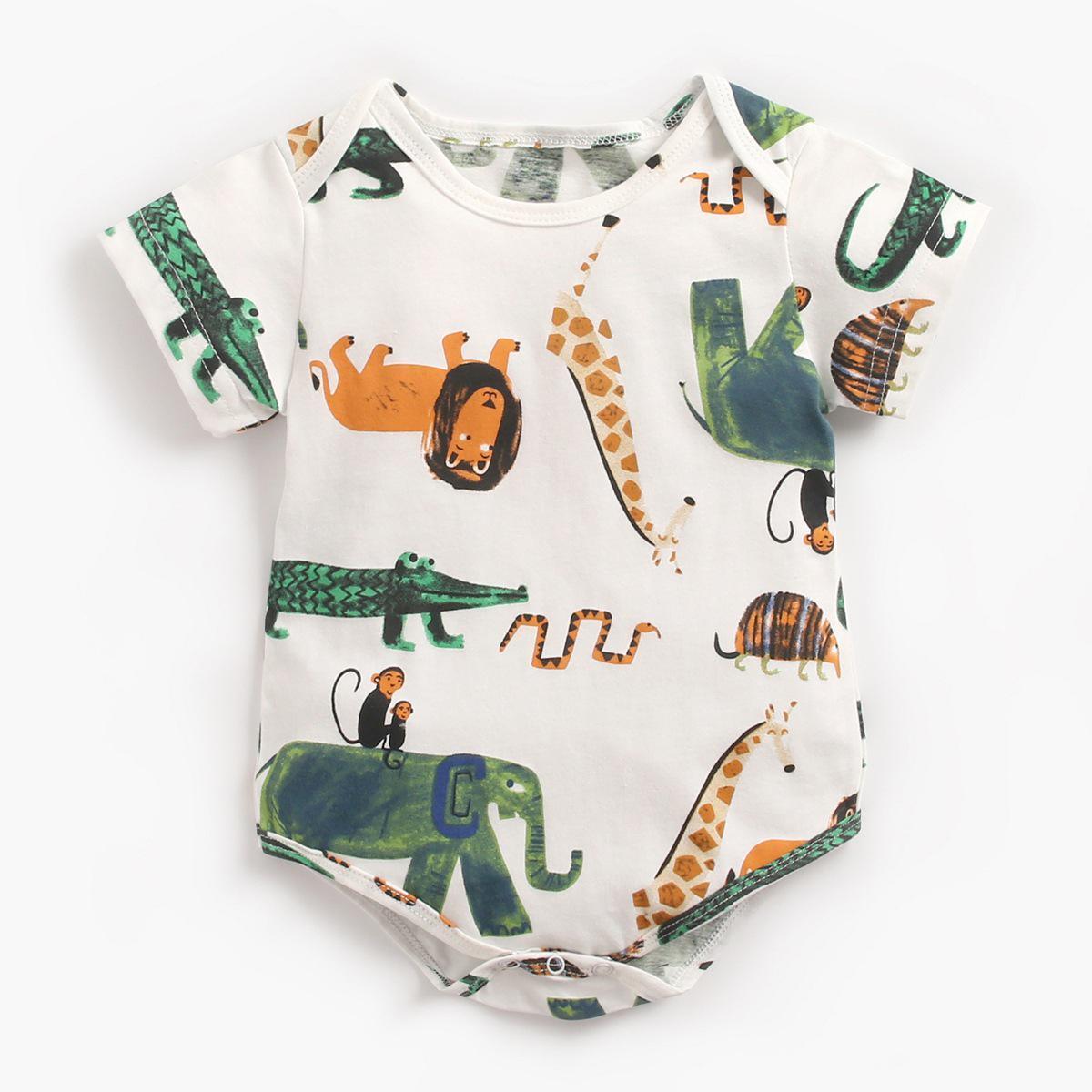 Luxury Modern Interesting Printed Newborn Baby Bodysuit Children Clothing Girls Boy Jumpsuit For Baby Kids