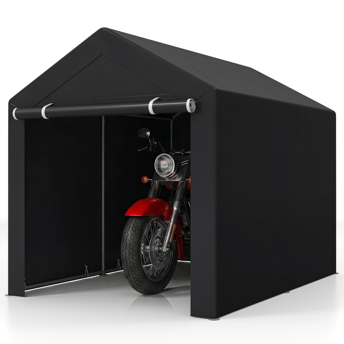 Heavy-Duty Portable Storage Shed with Roll-up Zipper Door-L