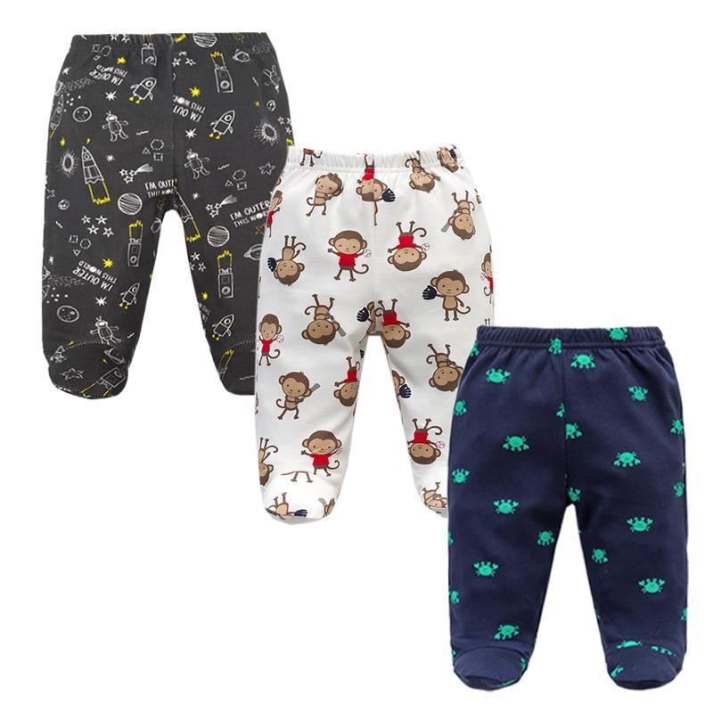 3PCS Baby Pants 100% Cotton Baby Girls and Boys Clothes Unisex Casual Bottom PP Pants Newborn Baby Clothing For Children
