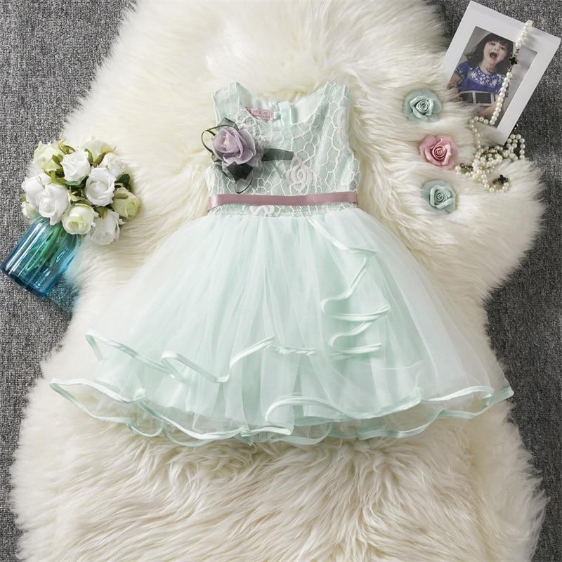 Luxury Toddler Girl Baby Clothing Dresses For 1 Year Birthday Christening Lace Girls Tulle Infant Party Cake Smash Outfit Dress for Girls 1-6 Years