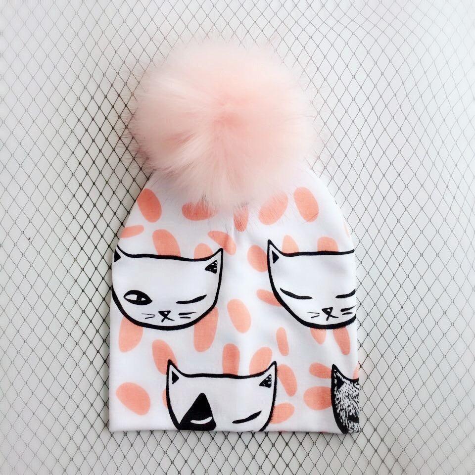 Fashion Newborn Baby Children Hat Cap Pompom Infant Toddler Comfortable Hats Beanies For Kids Boys And Girls