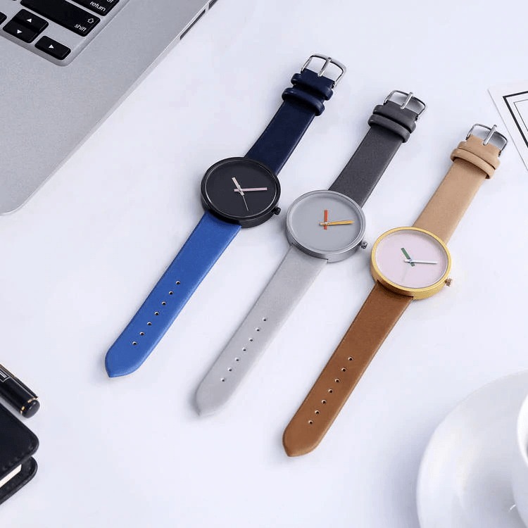 Modern Women Watch Gray Contrast Quartz Watch For Watch Lovers Unisex Casual Modern Style