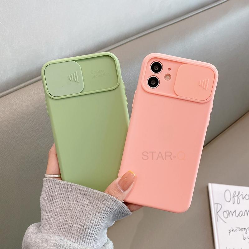 Modern Slide Camera Protector Phone Case On For Iphone 13 Pro 11 12 13pro Max Mini Iphone13 12pro Silicone Silicone Shockproof Phone Case Drop Protection Back Cover For Smartphone
