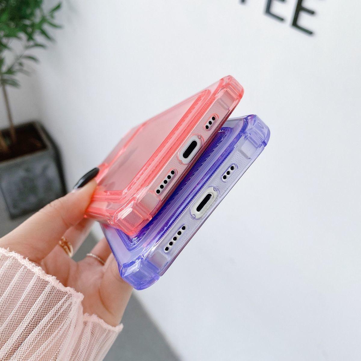 Transparent Wallet Case For iPhone 14 13 12 Pro Max Mini Shockproof Cover with Card Slots Pockets Slim Fit Thin Protective Soft Shock-Absorbing Lightweight Wallet Case