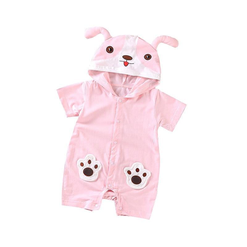 Infant Jumpsuit Summer Romper Cartoon Animal Print Girl and Boy Cotton Suit Newborn Romper Design