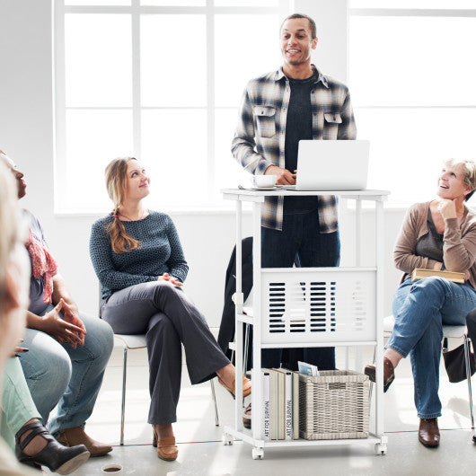 36 Inch Wood Dining Table with Intersecting Pedestal Base for 2-4 People-Gray