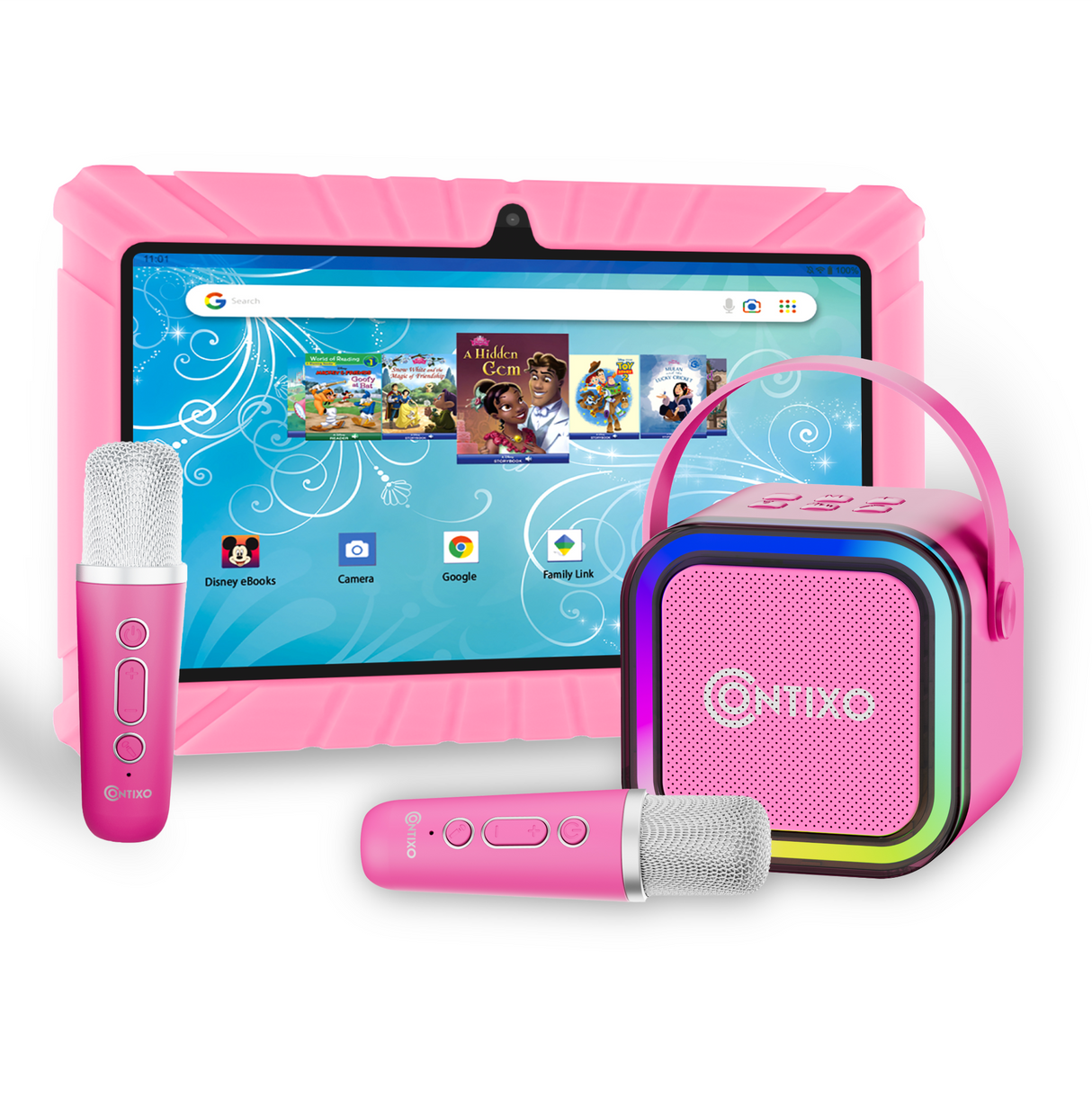 Contixo V8 7" Kids Tablet With Kids Bluetooth Karaoke and Two Microphones
