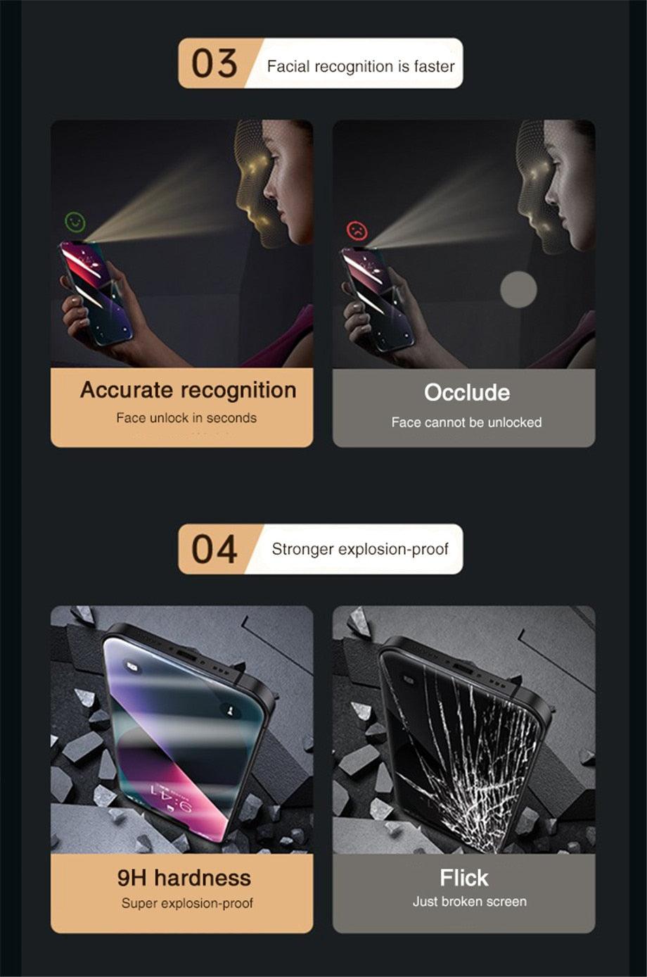 Full Cover Anti-Spy Screen Protector For iPhone 11 12 13 PRO MAX Privacy Glass For iPhone 14 Pro 8 Plus XS Max XR Tempered Glass Anti-Spy Privacy Screen Protector for iPhone