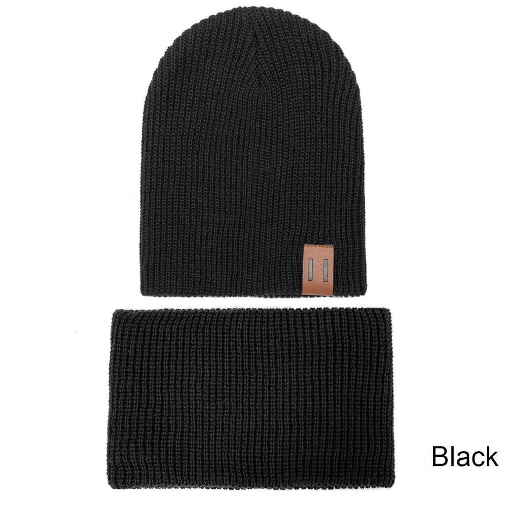 Modern Baby Set Hat Cap and Scrif And Snood Warm Hat Scarf Caps Scarves Knit Hats For Kids