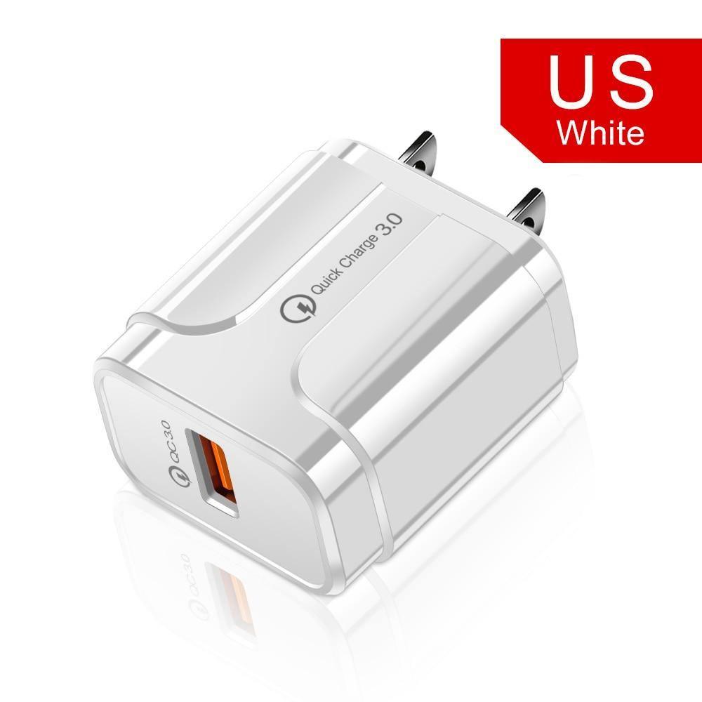 Quick Charge 3.0 USB Charger QC 3.0 Fast Charging Plug Adapter Wall Mobile Phone Chargers