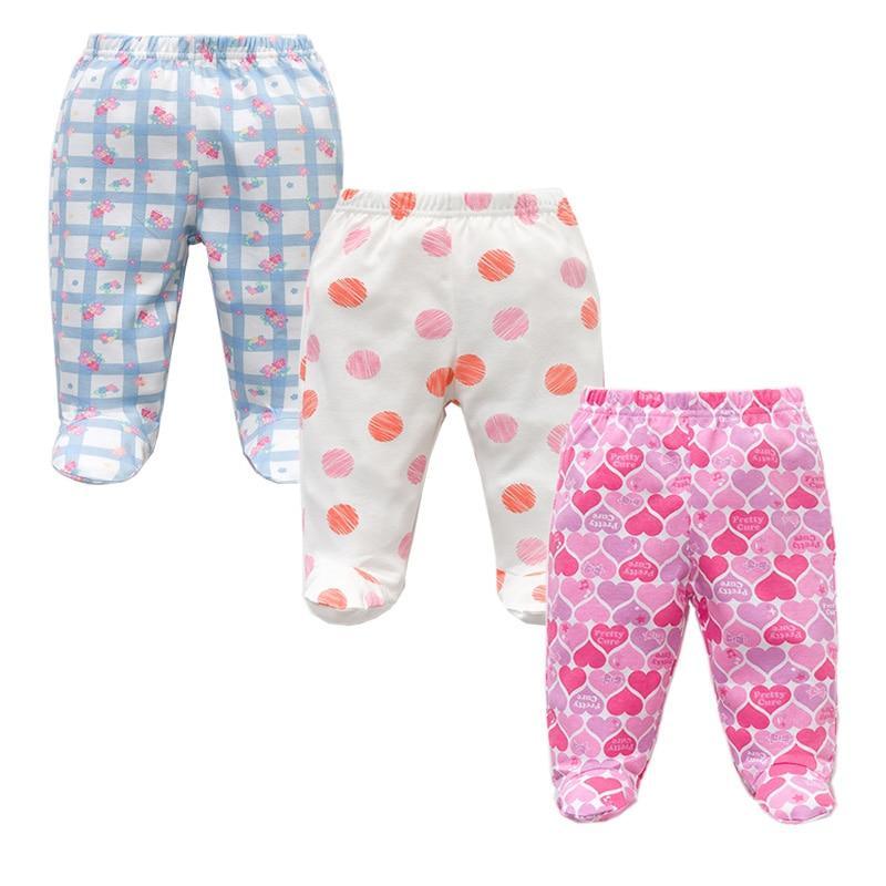 3PCS Baby Pants 100% Cotton Baby Girls and Boys Clothes Unisex Casual Bottom PP Pants Newborn Baby Clothing For Children