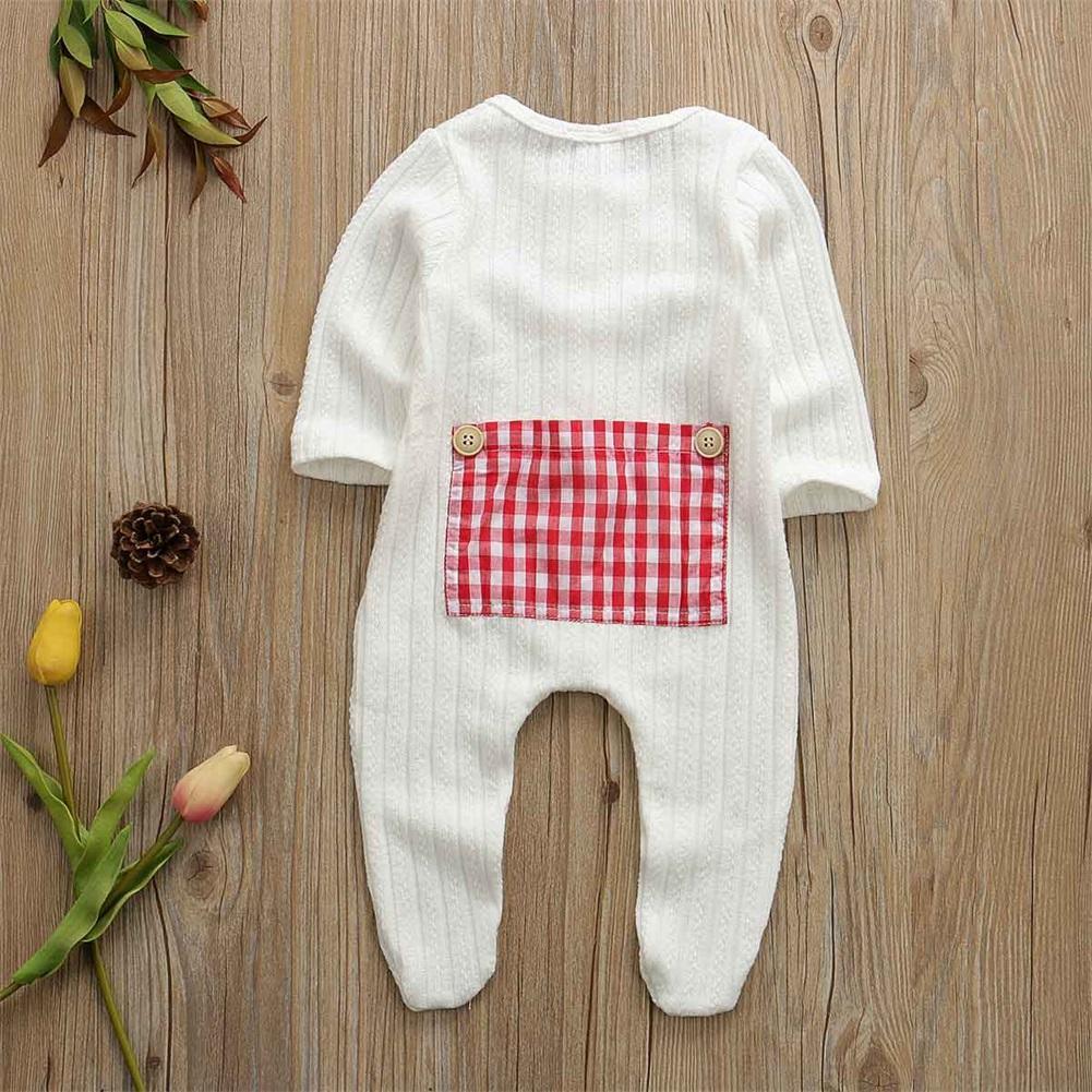 Newborn Baby Boy Girl Long Sleeve Cotton Romper Jumpsuit Playsuit One Pieces Baby Clothes 0-9M In Famous Holidays Pajamas Style